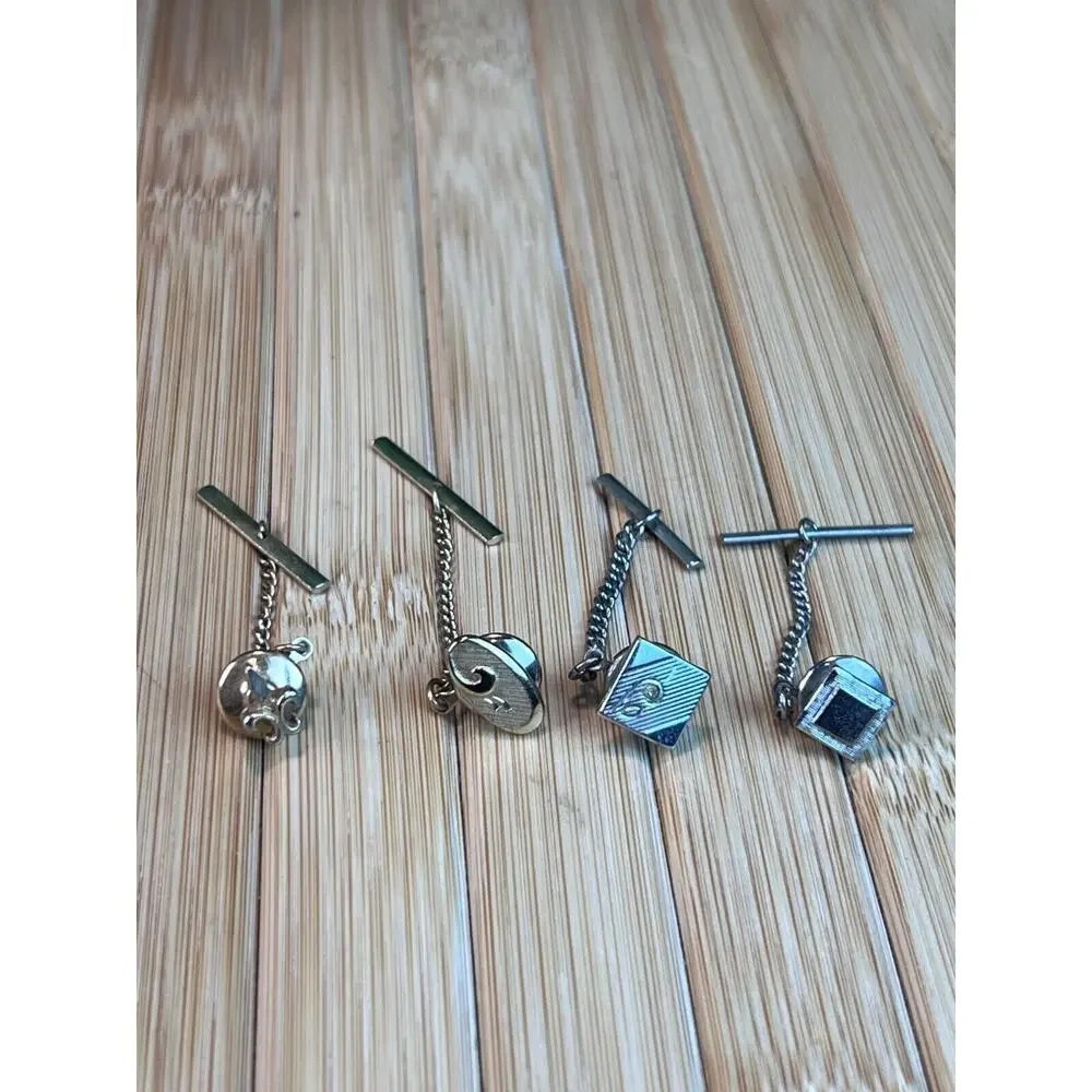 Vintage Cufflinks 7 Sets Swank Mens Jewelry Box Cuff Links Midcentury Retro